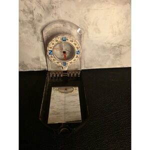 Brunton Vintage Sighting Compass Folding Pocket Navigation Tool Magnetic Map